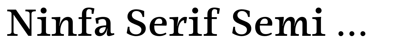 Ninfa Serif Semi Bold